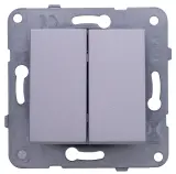 Выключатель Panasonic Karre&Arkedia скрыт. 2кл. IP20 серебро (упак.:1шт) (WKTT00092SL-RU)