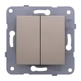 Переключатель Panasonic Karre&Arkedia скрыт. 2кл. IP20 бронза (упак.:1шт) (WKTT00112BR-RU)
