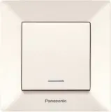 Выключатель Panasonic Arkedia WMTC00442BG-RU скрыт. 1кл. 2хпол. с подсветкой IP20 бежевый (упак.:1шт)