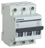 Выключатель автоматический IEK MVA25-3-025-C Generica 25A тип C 4.5kA 3П 400В 3мод серый (упак.:1шт)
