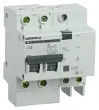 Выключатель автом. дифф. тока IEK MAD15-2-050-C-100 АД12 Generica 50A тип C 4.5kA 100мА AC 2П 230В 4мод серый (упак.:1шт)