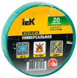 Изолента IEK ш.15мм 20м зеленый (упак.:1шт) (UIZ-13-10-K06) Image