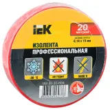 Изолента IEK UIZ-20-10-K04 ш.19мм 20м красный (упак.:1шт) Image