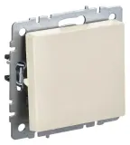 Выключатель IEK Brite ВС10-1-0-БрКр скрыт. 1кл. IP20 бежевый (упак.:1шт) (BR-V10-0-10-K10)