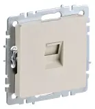 Розетка комп. IEK Brite РК10-БрКр BR-K10-1-K10 одинар. скрыт. штор. IP20 бежевый (упак.:1шт)