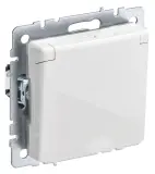 Розетка силов. IEK Brite РСбш10-3-44-БрБ BR-R16-16-44-K01 одинар. скрыт. зазем. штор. крыш. IP44 белый (упак.:1шт)