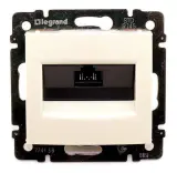 Розетка комп. Legrand Valena 774138 скрыт. слоновая кость