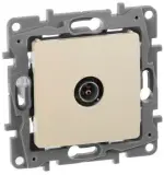 Розетка телев. Legrand Etika 672351 скрыт. слоновая кость