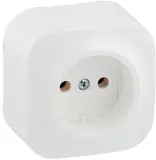 Розетка силов. Legrand Quteo 782210 откр. IP21 белый