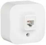 Розетка телеф. Legrand Quteo 782214 откр. белый