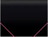 Папка на резинке Бюрократ Black Opal BL510/1 A4 пластик кор.30мм 0.5мм черный