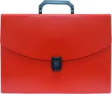 Портфель Бюрократ -BPP6RED 6 отдел. A4 пластик 0.7мм красный