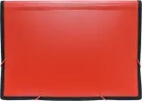 Портфель Бюрократ -BPR13LRED 13 отдел. A4 с окантовкой пластик 0.7мм красный