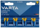 Батарея Varta Longlife power HIGH ENERGY Alkaline LR03 AAA (8шт) блистер Image