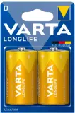 Батарея Varta Longlife LR20 Alkaline D (2шт) блистер Image