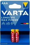 Батарея Varta LongLife Max Power LR03 Alkaline AAA (2шт) блистер Image