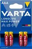 Батарея Varta LongLife Max Power LR03 Alkaline AAA (4шт) блистер Image