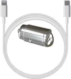 Автомобильное зар./устр. Wiiix UCC-1-6-CB-710aU8(1.0)-01 3A QC универсальное кабель Apple Lightning/Type-C белый Image