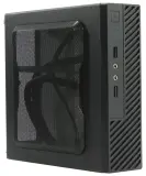 Slim Case Powerman ME100S-BK  U3*2, front fan 4cm, HDD frame Upper type+ "L"+"I" types 120W adapter, GM-120 DC-ATX  Mini ITX Image