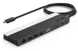 Docking Station WAVLINK USB-C 4K Universal /85W PowerDelivery/2xUSB3.0/2xUSB2.0/1xUSB C/1xDP 4K 30HZ/1xHDMI 4K 30HZ/1xVGA/1xGigabit LAN/1xAudio In/Out/1xSD/Micro SD CardReader Image