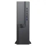 Slim Case Powerman EL555 Black PM-450TFX,80+Bronze U3.0*2+U2*2+2*combo Audio: fan 9cm; intrusion switch mATX, Mini-ITX Image