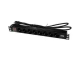 ITK PDU 8 розеток нем. ст, с LED выкл,1U, шнур 2м вилка нем. Ст Image