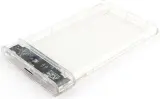 Внешний корпус для HDD/SSD AgeStar 3UB2P4C SATA III USB3.0 пластик прозрачный 2.5" Image