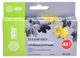 Картридж струйный Cactus CS-CLI481XXLY желтый (12.2мл) для Canon Pixma TR7540/TR8540/TS6140/TS8140 Image