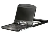 ATEN 18.5" Ultra Short Depth Single Rail WideScreen LCD Console (USB,VGA, 1366x768) Image