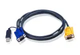 ATEN Intelligent CABLE HD15M/USBAM-, 1.8m Image