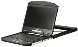 ATEN 1U Ultra Short Depth 18.5” Short Depth USB HDMI Single Rail LCD Console (1920 x 1080) Image