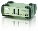 ATEN 2-Port PS/2-USB VGA/Audio KVMP™ Switch with OSD Image