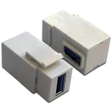 Модуль Keystone, USB 3.0, тип A, мама-мама, 90 градусов, белый Image