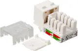 Модуль Keystone, RJ45, кат.5E, UTP, 90 градусов, узкий, со шторкой, белый Image