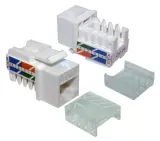 Модуль Keystone RJ45, Cat.5E, UTP, 90 градусов, белый Image