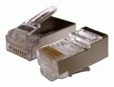 Коннектор RJ45 STP 8P8C, универсальный, для толстого кабеля, cat.6, 100 шт. Image