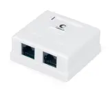 Cabeus WS-8P8C-Cat.5e-2 Розетка компьютерная RJ-45, категория 5e, двойная, внешняя, Dual IDC Image