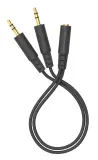 Адаптер аудио A4Tech AD-4P Jack 3.5 (f)/2xJack 3.5 (m) 0.2м. черный Image