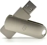 Флеш Диск Digma 128Gb DRIVE3 DGFUM128A30SR USB3.0 серебристый Image