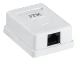 Розетка ITK CS2-1C5EU-12 настен.RJ45 1 кат.5E UTP бел. Image