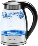 Чайник электрический Galaxy Line GL 0556 1.8л. 2200Вт нержавеющая сталь/черный (корпус: стекло) Image