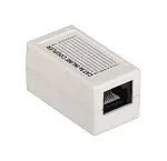 ITK Проходной адаптер кат.5E UTP, тип RJ45-RJ45, белый Image