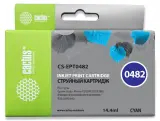 Картридж струйный Cactus CS-EPT0482 T0482 голубой (14.4мл) для Epson Stylus Photo R200/R220/R300/R320/R340/RX500/RX600/RX620/RX640 Image