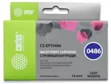 Картридж струйный Cactus CS-EPT0486 T0486 светло-пурпурный (14.4мл) для Epson Stylus Photo R200/R220/R300/R320/R340/RX500/RX600/RX620/RX640 Image