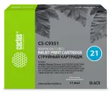 Картридж струйный Cactus CS-C9351 №21 черный (17мл) для HP DJ 3920/3940/D1360/D1460/D1470/D1560/D2330/D2360/D2430/D2460/F370/F375/F380/F2180/F2187/F2224/F2280/F2290/F4140/F4172/F4180/F4190 Image