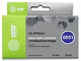 Картридж струйный Cactus CS-EPT0551 T0551 черный (10мл) для Epson Stylus RX520/Stylus Photo R240 Image