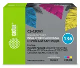 Картридж струйный Cactus CS-C9361 №136 многоцветный (18мл) для HP DJ 5443/D4163/DJ 6313/PS 2573/C3183/C4183/D5163/1513/1513s Image