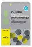 Картридж струйный Cactus CS-C4848 №80 желтый (400мл) для HP DJ 1050C/1055CM/1000 Image