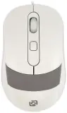 Мышь Оклик 310M белый/серый оптическая (2400dpi) USB для ноутбука (4but) Image
