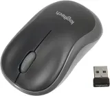 Мышь Logitech M185 черный/серый оптическая (1000dpi) беспроводная USB1.1 для ноутбука (2but) Image